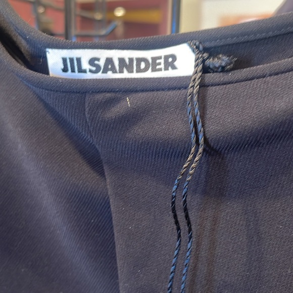 Jil sander vintage asymmetrical black tech fabrtc skirt hardly worn she se 36? - Picture 2 of 4